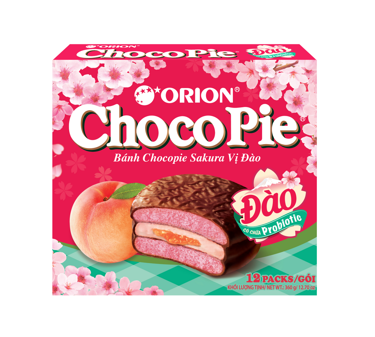 ChocoPie Peach Flavor Cakes