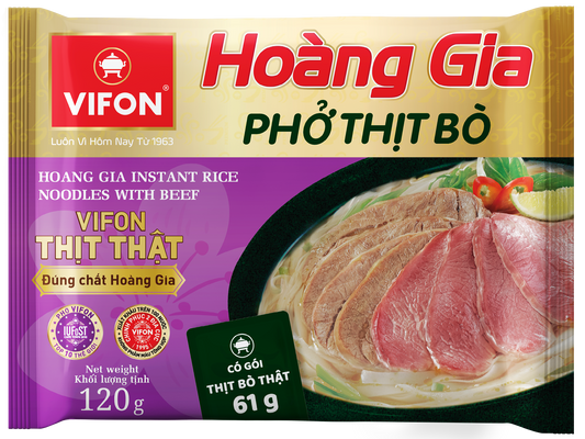 Vifon Hoang Gia Beef Pho (with Real Meat Pack)